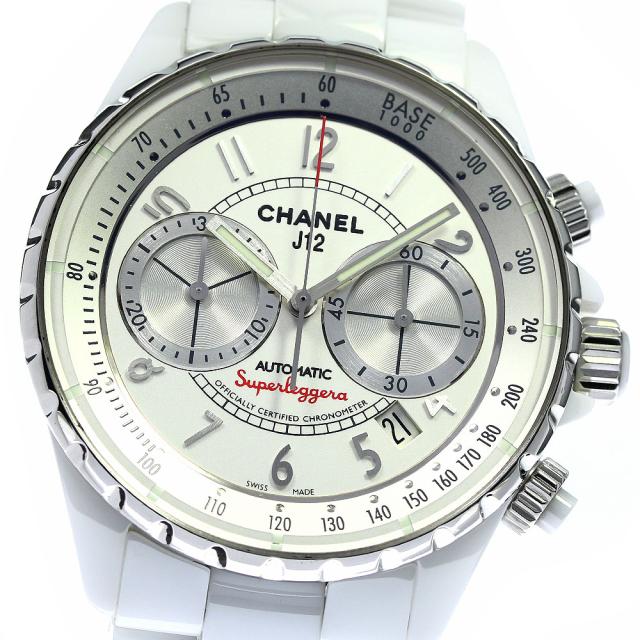 シャネル CHANEL H3410 J12 スーパーレッジェーラ クロノグラフ 自動巻き メンズ _745228の通販は 224,400円
