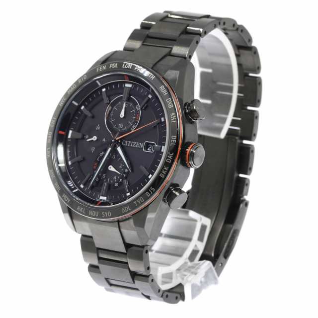 シチズン CITIZEN H800-T025871/AT8185-62E アテッサ エコドライブ ソーラー電波 メンズ 美品  箱・保証書付き_748765