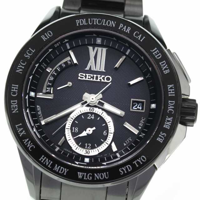セイコー SEIKO SAGA113/8B54-0AK0 ブライツ エグゼクティブライン ソーラー電波 メンズ 良品 _748817【ev20】の通販は