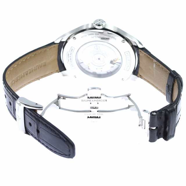 ボーム＆メルシェ Baume & Mercier MOA10112 クリフトン デュアルタイム 自動巻き メンズ 良品 保証書付き_749553