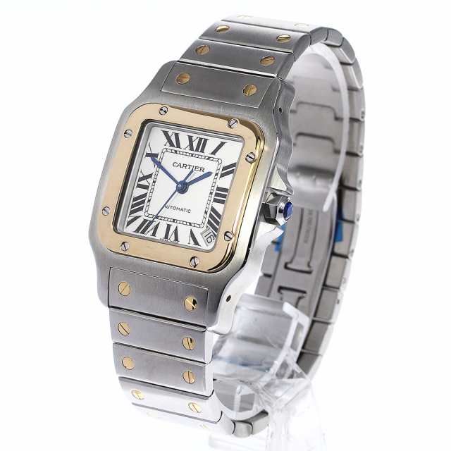 カルティエ CARTIER W20099C4 サントスガルベ XL YGコンビ 自動巻き メンズ _757048