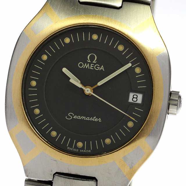 オメガ OMEGA シーマスター ポラリス デイト クォーツ メンズ 格安オンラインショップ 春新作の シルバー系新古品未使用中古 腕時計 