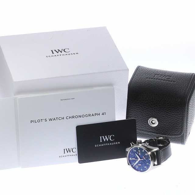 IWC IWC SCHAFFHAUSEN IW388101 パイロットウォッチ クロノグラフ 41 デイデイト 自動巻き メンズ 極美品  箱・保証書付き_752503