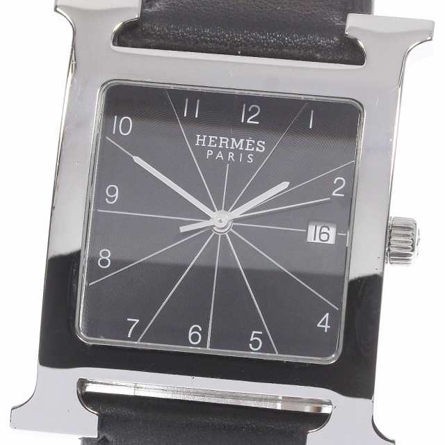 エルメス HERMES HH1.810 Hウォッチ デイト クォーツ メンズ _749373の