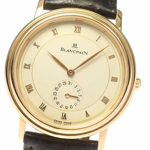 ブランパン Blancpain K18PG デイト 自動巻き メンズ _753598