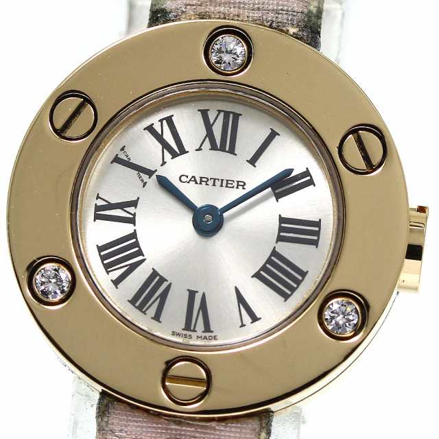 ベルト訳あり カルティエ CARTIER WE800731 ラブウォッチ K18YG 3P ...