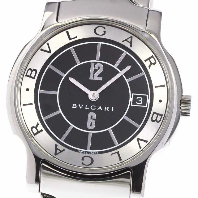 ブルガリ BVLGARI ST35S ソロテンポ デイト クォーツ メンズ _