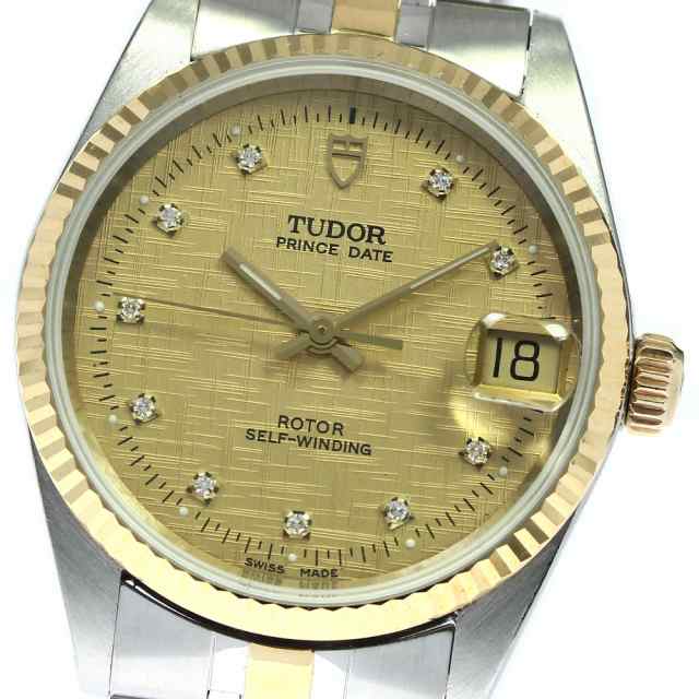 訳あり チュードル TUDOR 72033 プリンスデイト YGコンビ 自動巻き