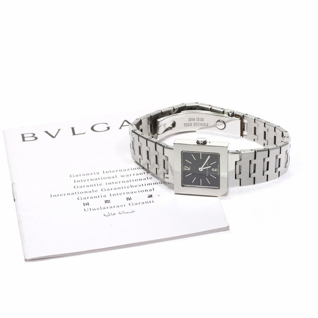 ブルガリ BVLGARI SQ22SS クアドラード クォーツ レディース 保証書