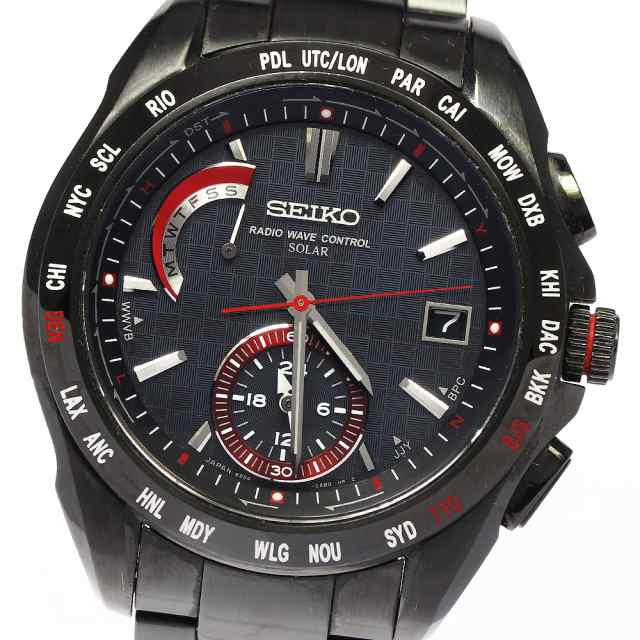 セイコー SEIKO SAGA091 ブライツ デイト ソーラー電波 メンズ 良品 箱