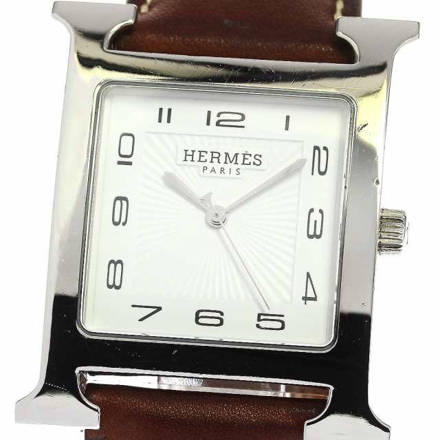 エルメス HERMES HH1.810 Hウォッチ クォーツ メンズ 内箱・保証書付き_755207