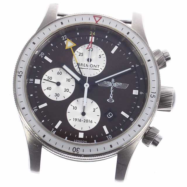 ベルトジャンク ブレモン BREMONT BB100 ボーイング100 クロノグラフ 自動巻き メンズ 箱・保証書付き_751138