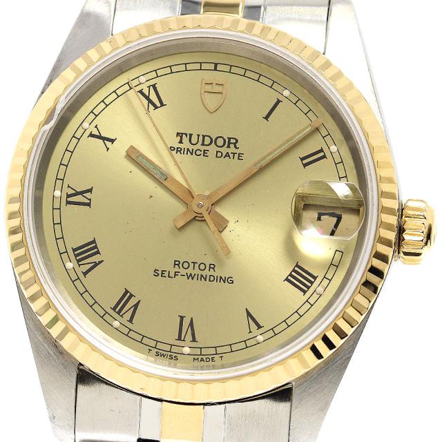 チュードル TUDOR 72033 プリンスデイト YGコンビ Cal.2824-2 自動巻き ボーイズ _753539の通販はau PAY ...
