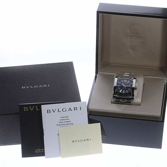 ☆美品【BVLGARI】ブルガリ アショーマ デイト AA48S 自動巻き メンズ【ev20】