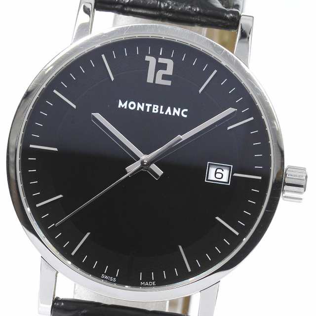 訳あり モンブラン MONTBLANC 7093 サミット デイト クォーツ メンズ _757203【ev20】の通販は