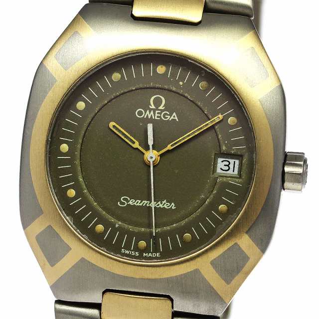 時計サイズOMEGA シーマスター ポラリス メンズ クォーツ 18K/GP/SS ...