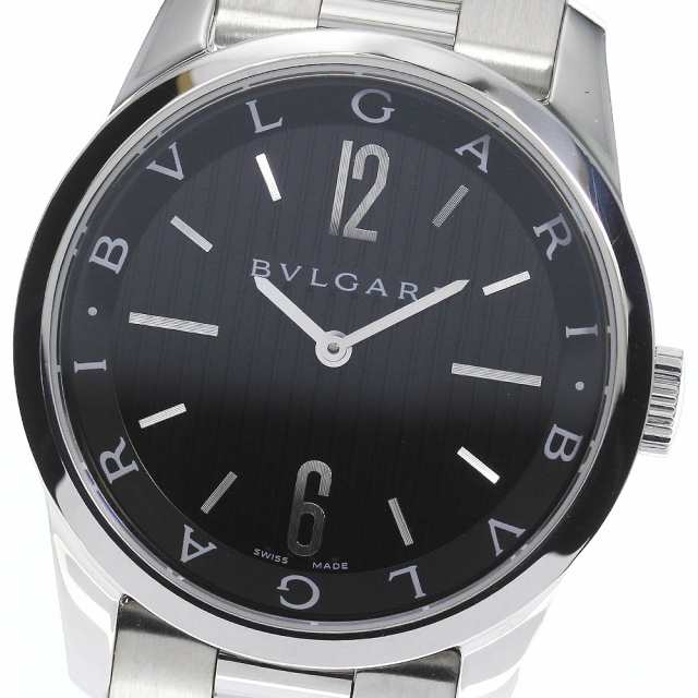 ブルガリ BVLGARI ST37S ソロテンポ クォーツ メンズ 良品 _758807 ...