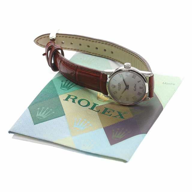 【誠実】 ロレックス レディース クォーツ K18WG チェリーニ 6111/9 ROLEX チェリーニ