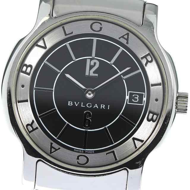 ブルガリ BVLGARI ST35S ソロテンポ デイト クォーツ メンズ 内箱・保証書付き_759685