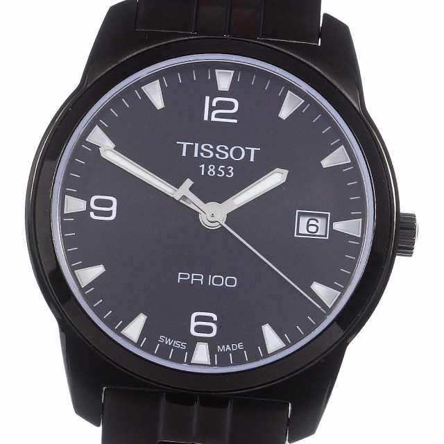 ティソ TISSOT T049.410.33.057.00 PR100 デイト クォーツ メンズ 美品