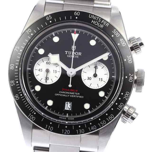 チュードル TUDOR 79360N ブラックベイ クロノ デイト 自動巻き メンズ 極美品 保証書付き_759952の通販は