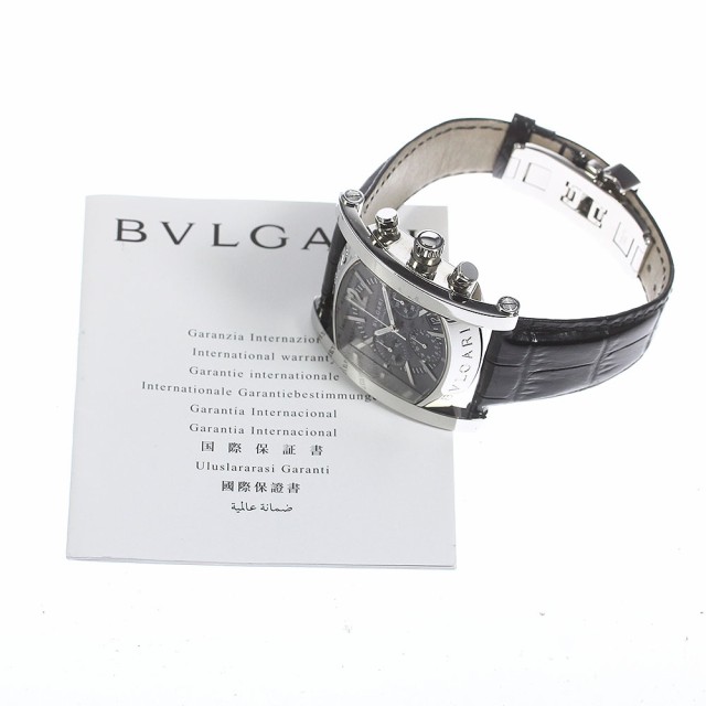 ブルガリ BVLGARI AA48SCH アショーマ クロノグラフ デイト 自動巻き メンズ 良品 保証書付き_760158【ev20】の通販はau  PAY マーケット - CLOSER | au PAY マーケット－通販サイト