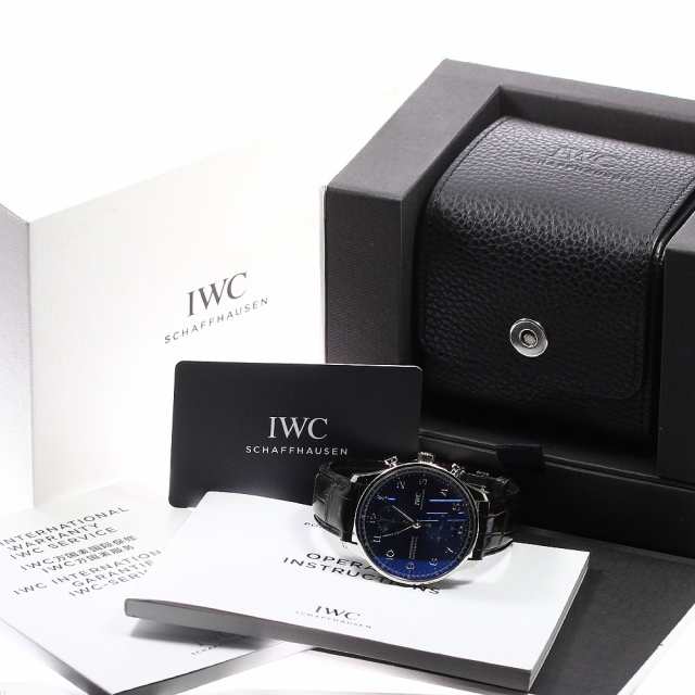 IWC SCHAFFHAUSEN IW371606 ポルトギーゼ クロノグラフ 自動巻き メンズ 箱・保証書付き_762108