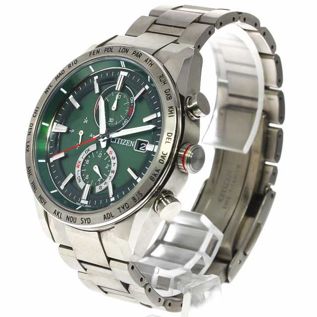 シチズン CITIZEN AT8181-63W アテッサ ダイレクトフライト エコ ...