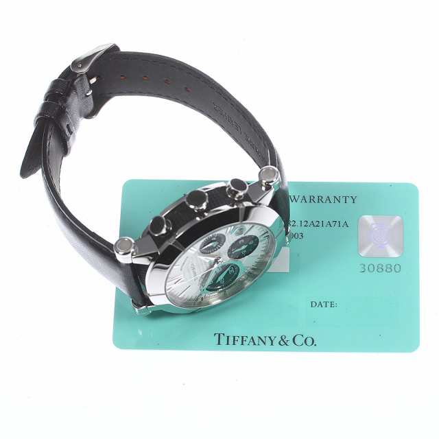 ティファニー TIFFANY&Co. Z1000.82.12A21A71A アトラスジェント クロノグラフ デイト 自動巻き メンズ 良品 保証書付き_761335