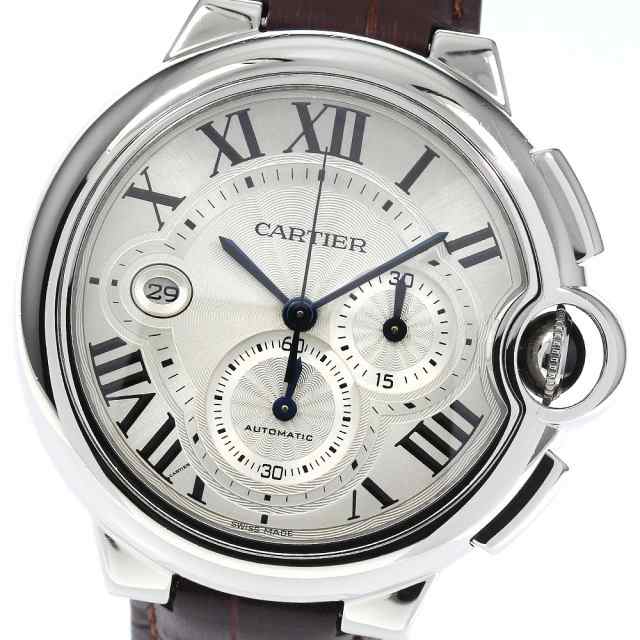 カルティエ CARTIER W6920078 バロンブルーLM デイト クロノグラフ ...