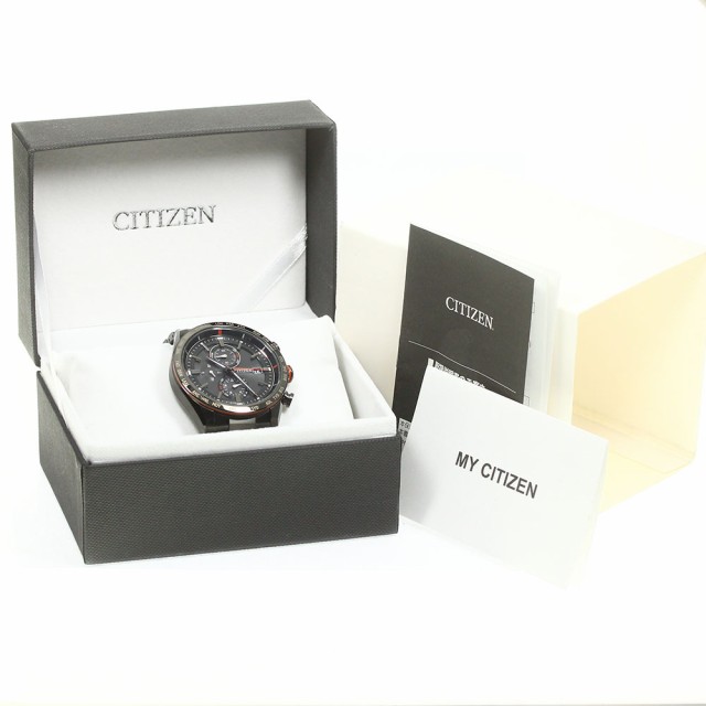 シチズン CITIZEN H800-T025871/AT8185-62E アテッサ エコドライブ ソーラー電波 メンズ 極美品  箱・保証書付き_764096【ev15】