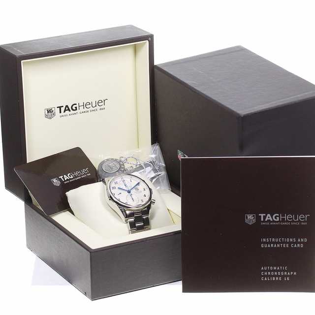 タグホイヤー TAG HEUER CAS2111 カレラ ヘリデージ クロノグラフ 自動巻き メンズ 箱・保証書付き_759111