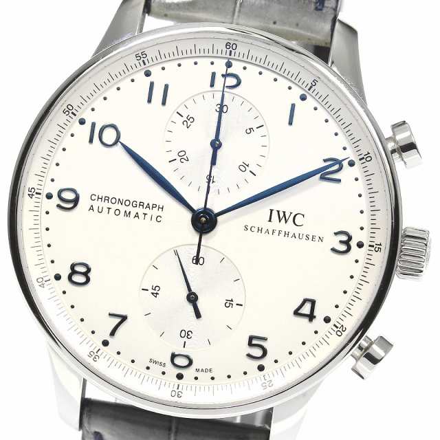 IWC IWC SCHAFFHAUSEN IW371446 ポルトギーゼ クロノグラフ 自動巻き メンズ 良品 _765066｜au PAY マーケット