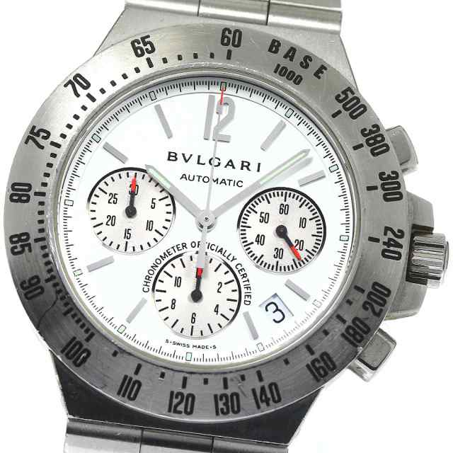 ブルガリ BVLGARI CH40STA ディアゴノ タキメトリック クロノグラフ ...