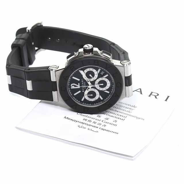 ブルガリ BVLGARI DG42SVCH ディアゴノ クロノグラフ デイト 自動巻き メンズ 保証書付き_759777