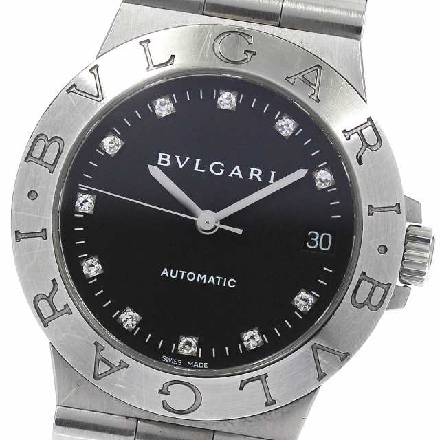 ブルガリ BVLGARI LCV35S ディアゴノ 11Pダイヤ デイト 自動巻き 