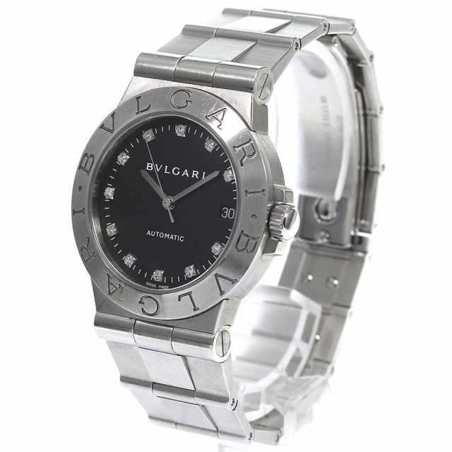 ブルガリ BVLGARI LCV35S ディアゴノ 11Pダイヤ デイト 自動巻き 