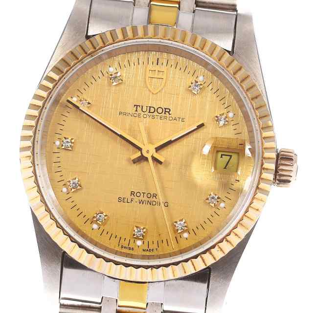 チュードル TUDOR 74033 プリンス オイスターデイト 10Pダイヤ cal ...