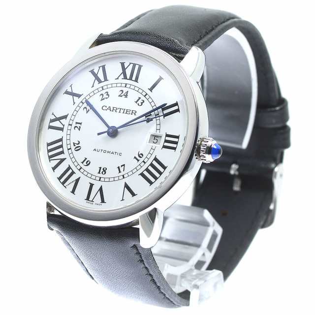 カルティエ CARTIER W6701010 ロンドソロXL デイト 自動巻き メンズ _761649