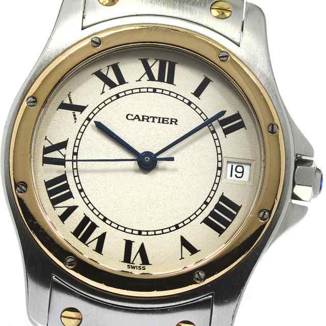 カルティエ CARTIER W10172T2 クロノスカフ デイト クォーツ メンズ _773771