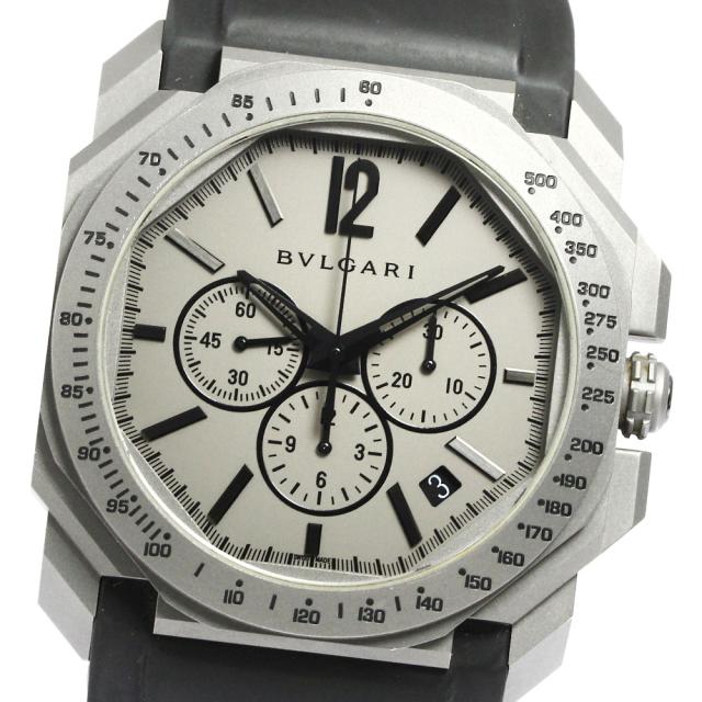 ブルガリ BVLGARI 102859 オクト クロノグラフ 自動巻き メンズ 箱・保証書付き_762156の通販は