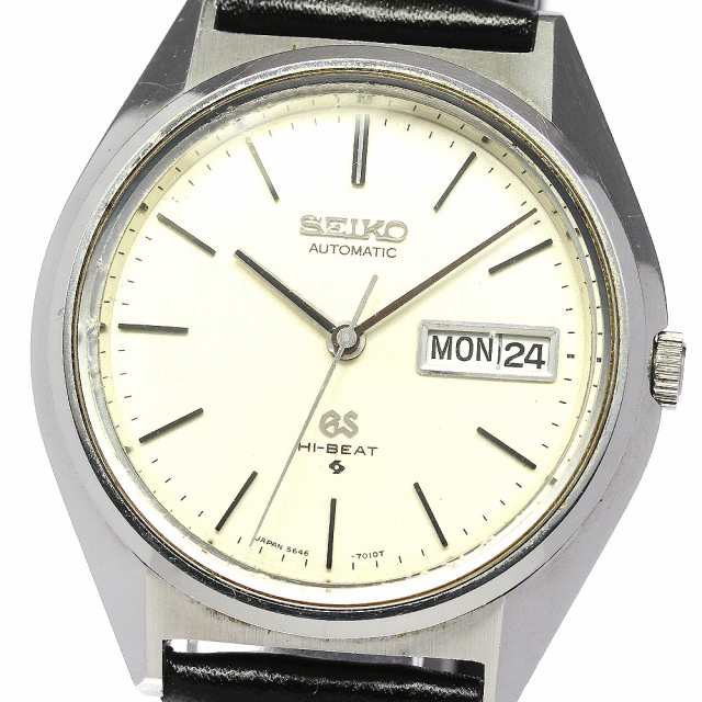 訳あり セイコー SEIKO 5646-7010 グランドセイコー デイデイト 自動巻き メンズ _767674