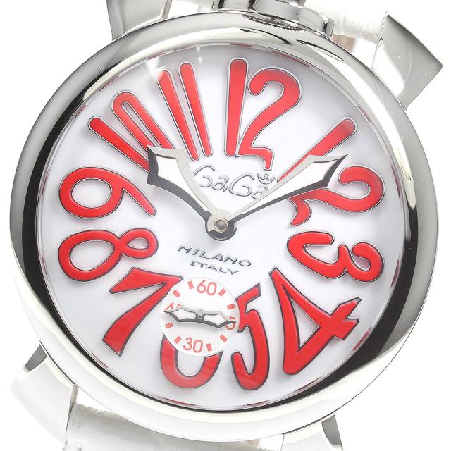 GaGa MILANO マヌアーレ48 メンズ 腕時計 スモールセコンド 手巻き