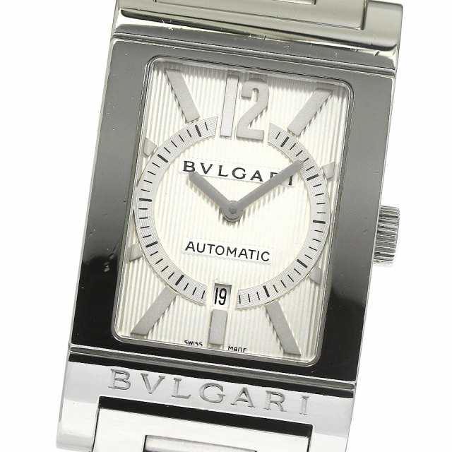 訳あり ブルガリ BVLGARI RT45S レッタンゴロ デイト 自動巻き メンズ _769331