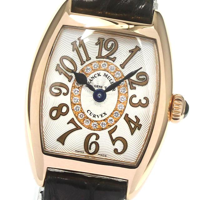 フランクミュラー FRANCK MULLER 2252QZRELCD1R トノー カーベックス インターミディエ レリーフ K18PG クォーツ レディース 良品 _773724【ev20】の通販は