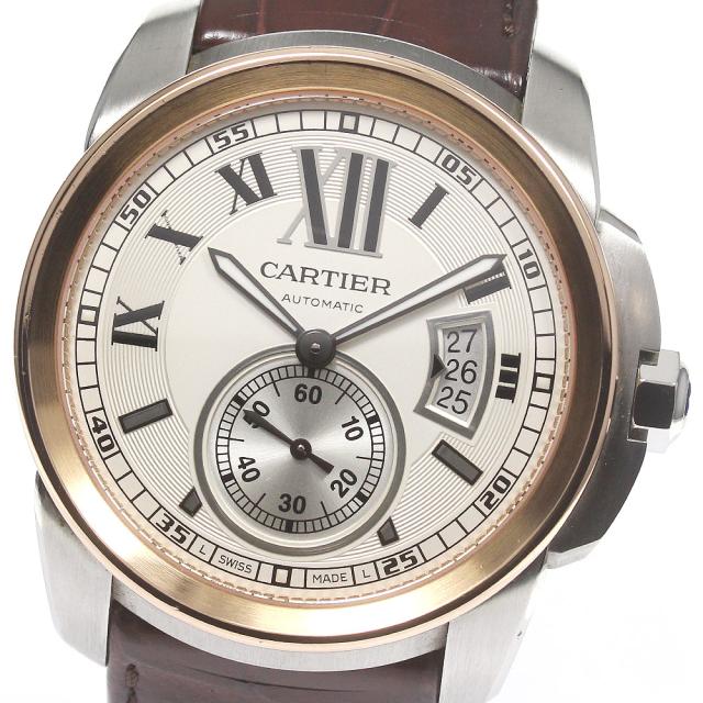 カルティエ CARTIER W7100036 カリブルドゥカルティエ K18PGコンビ 自動巻き メンズ _775444【ev10】の通販は 245,096円