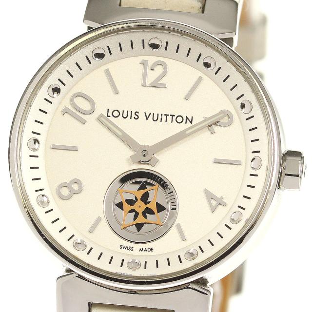 ルイ・ヴィトン LOUIS VUITTON Q8J10 タンブール ムーンスター クォーツ レディース 箱・保証書付き_777962