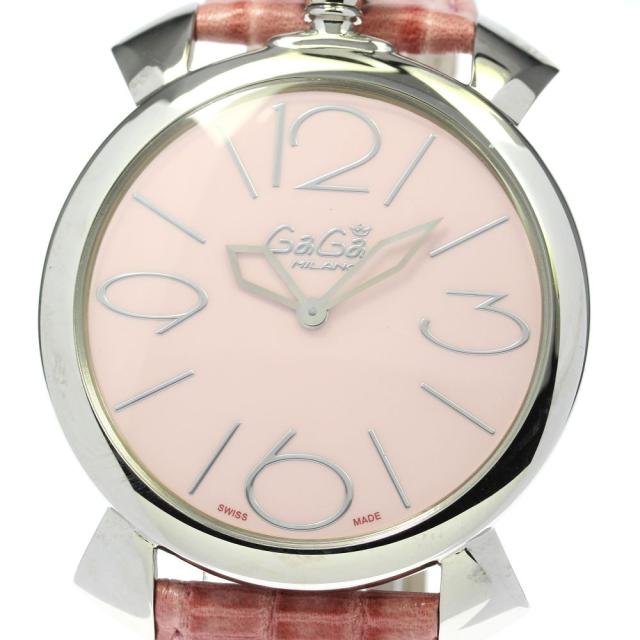 ガガミラノ GaGa MILANO 5090.05 マヌアーレ シン クォーツ メンズ 美品 _782322【ev20】の通販は
