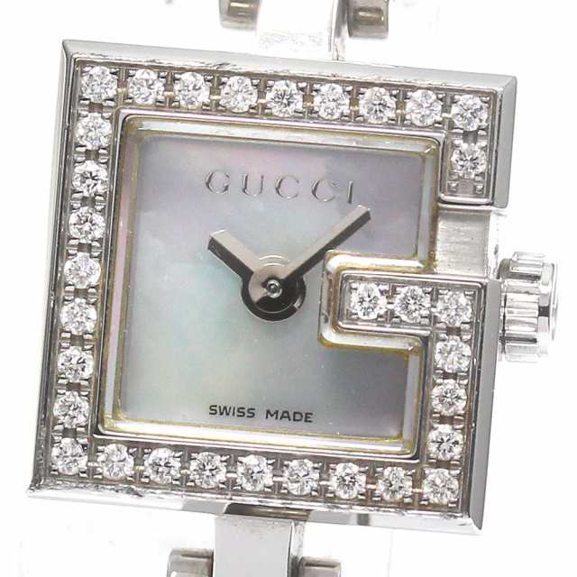 グッチ GUCCI 102/YA102541 Gミニ ダイヤベゼル クォーツ レディース _776023の通販は