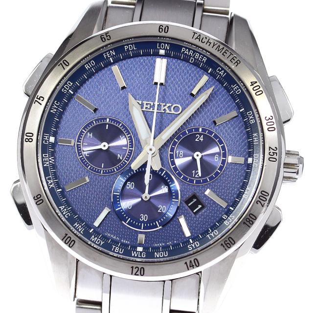 セイコー SEIKO SAGA191/8B92-0AB0 ブライツ フライト エキスパート クロノグラフ ソーラー電波 メンズ _783489【ev15】の通販は